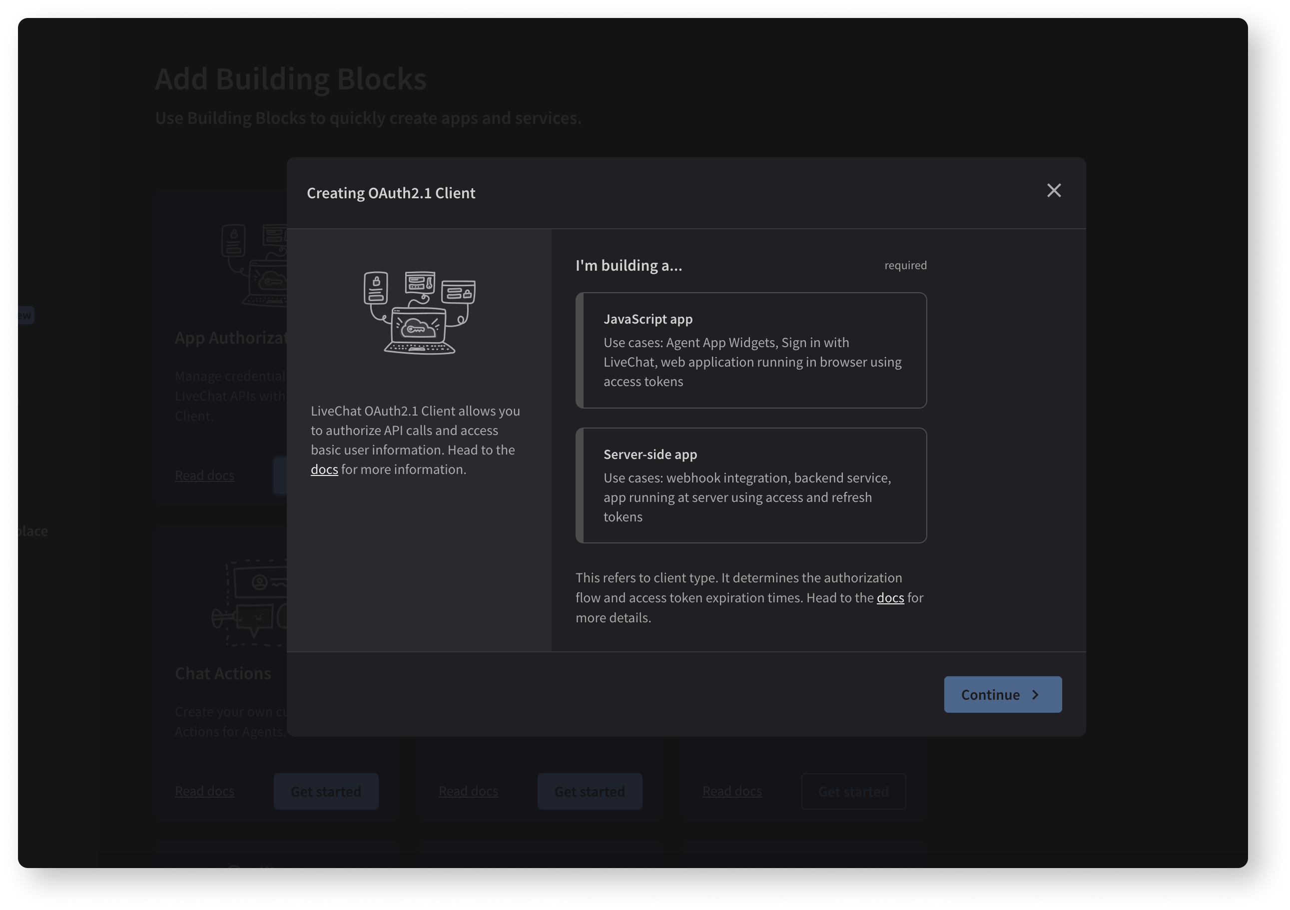 LiveChat Developer Console